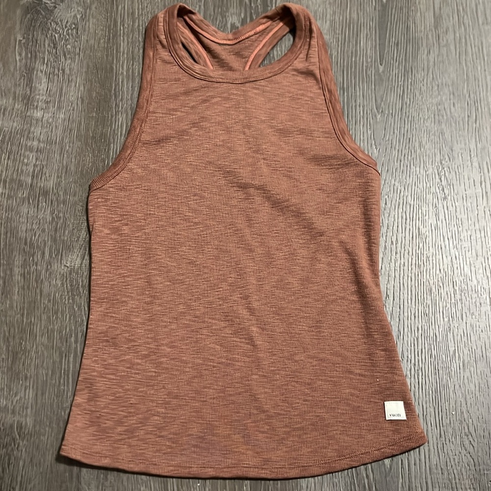 Women’s Vuori Sunrise High Neck Tank Terracotta Size XS - Picture 2 of 5